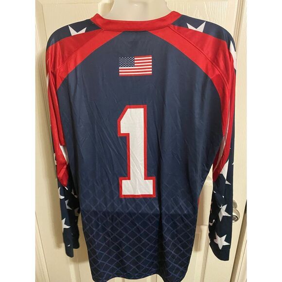 Legacy Global Sports USA Hockey Tournament Jersey 2015-2016 Patriotic Sz L - Picture 2 of 6